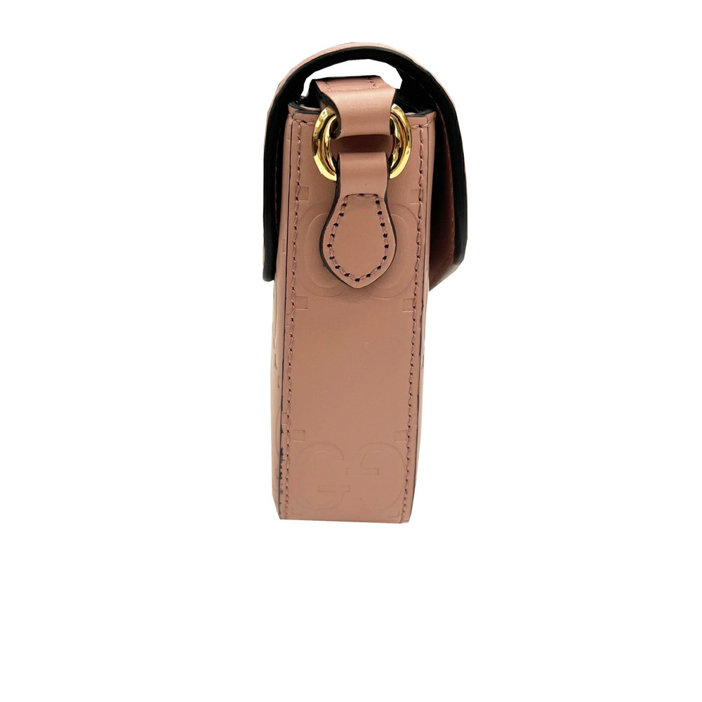 GUCCI Super Shoulder Bag GG Leather Pink Crossbody - Picture 2 of 11